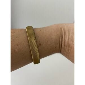 vintage metal bracelet gold tone